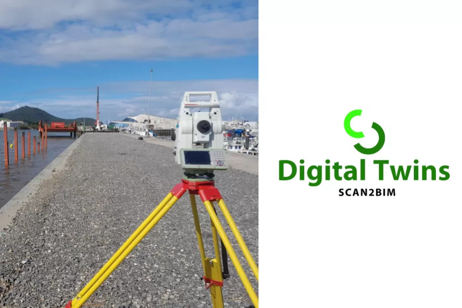 Topografía, escaneado láser y modelado BIM en el Puerto de Santoña, Cantabria